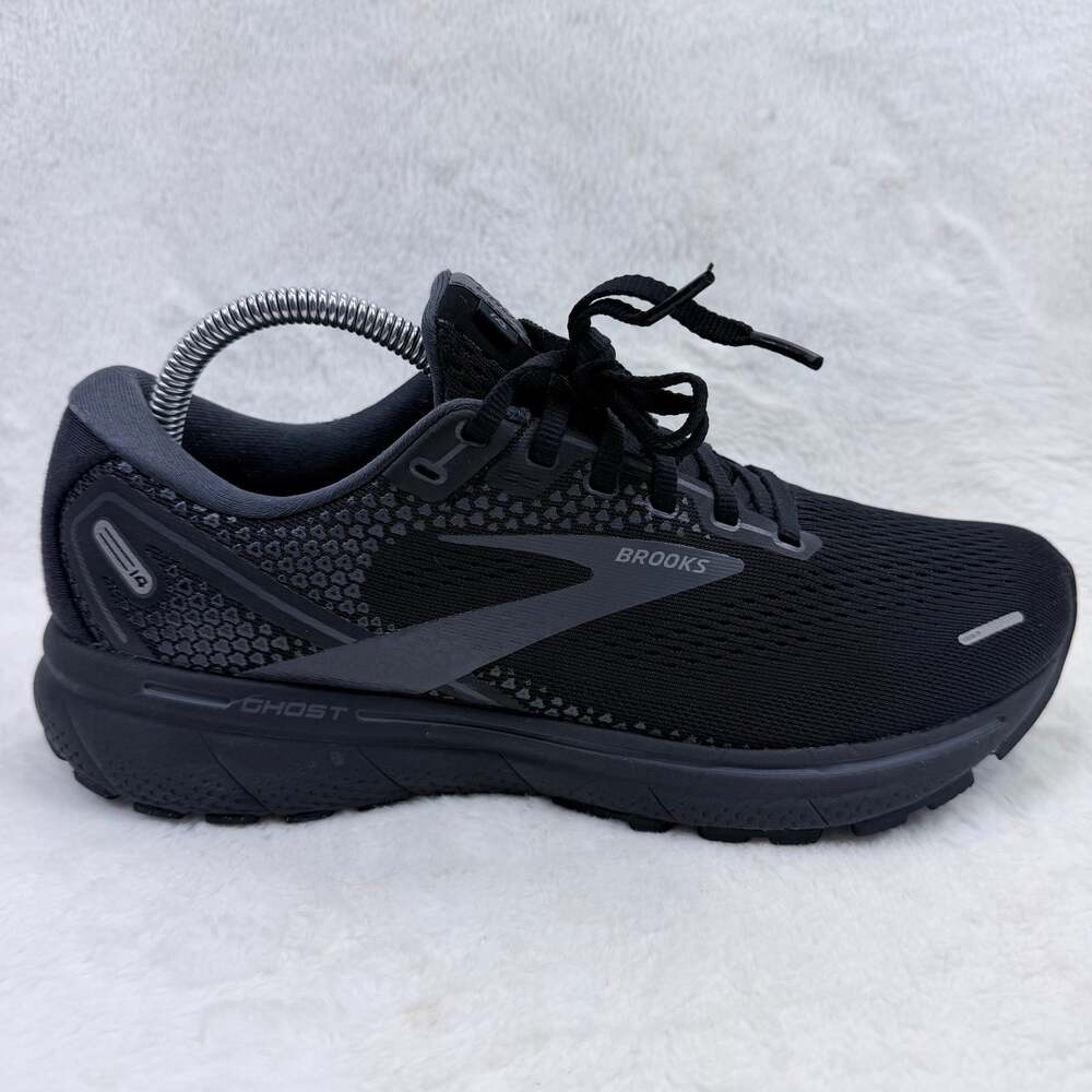 Brooks Ghost 14 Women's Black Gray Running Shoes Size 10 Cushioned Sneakers